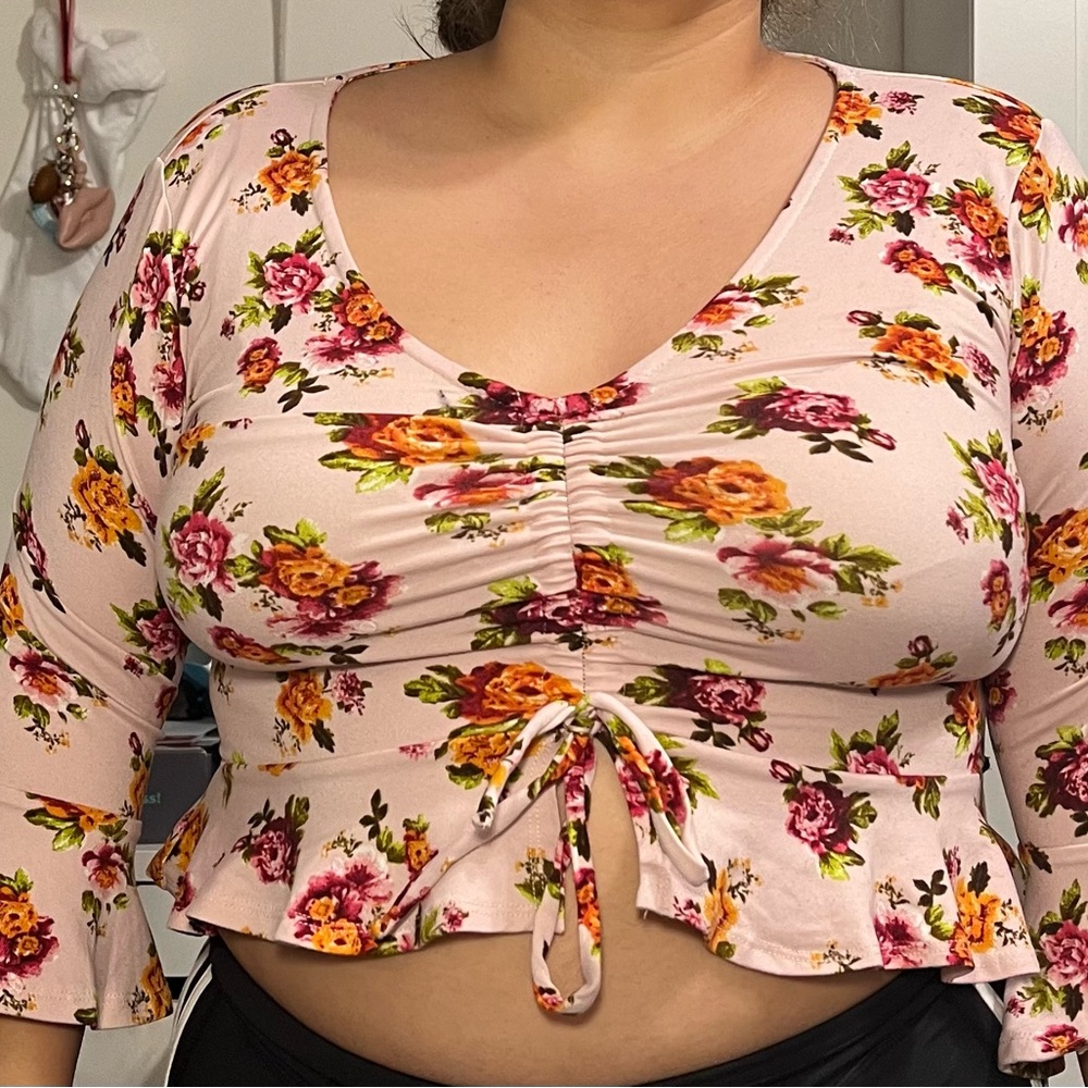 Flower crop top